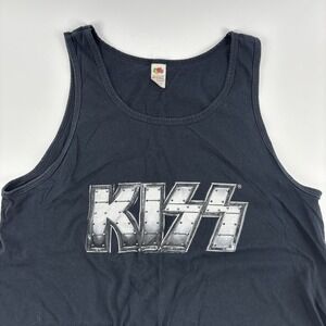 2017 KISS Tank Top Black Vintage Fruit Of The Loom Tank